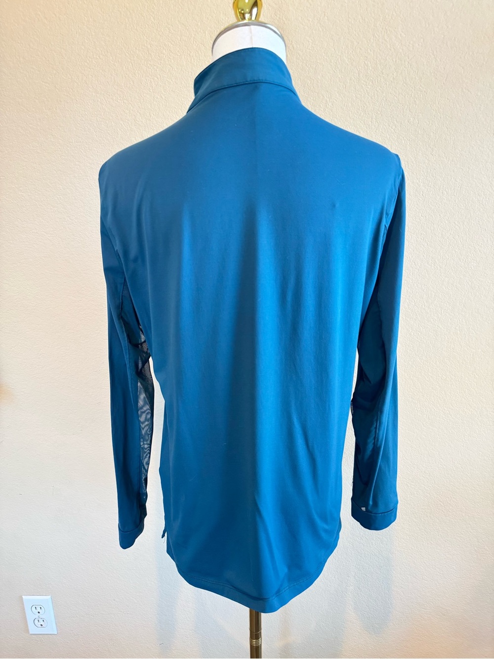 Tailored Sportsman Icefil 1/4 Zip Equestrian Riding Sun Shirt - Women’s L - Teal - Picture 8 of 13